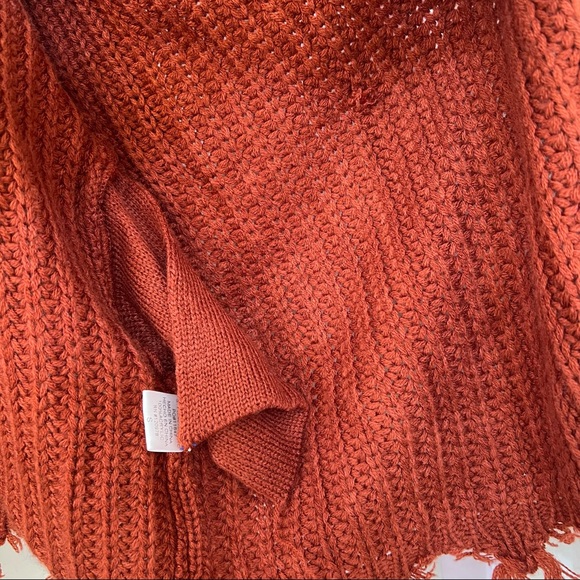 VICI Rust Distressed Zip Up Knit Hoodie - Picture 7 of 11